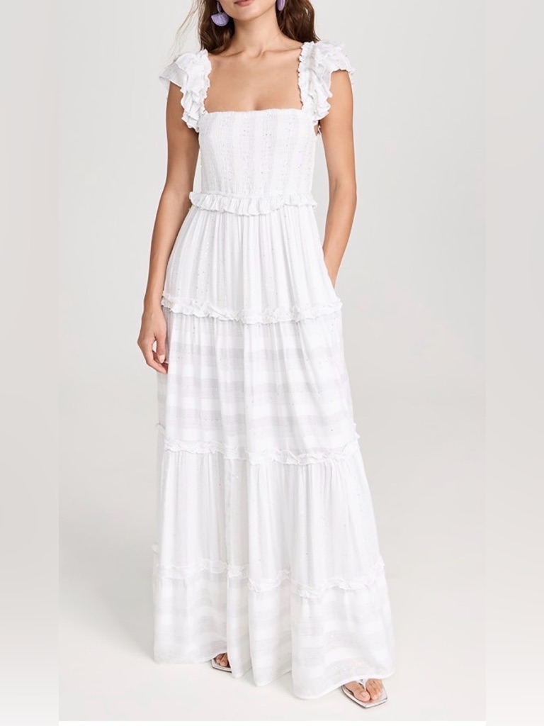 Pq Victoria Smocked Maxi Dress